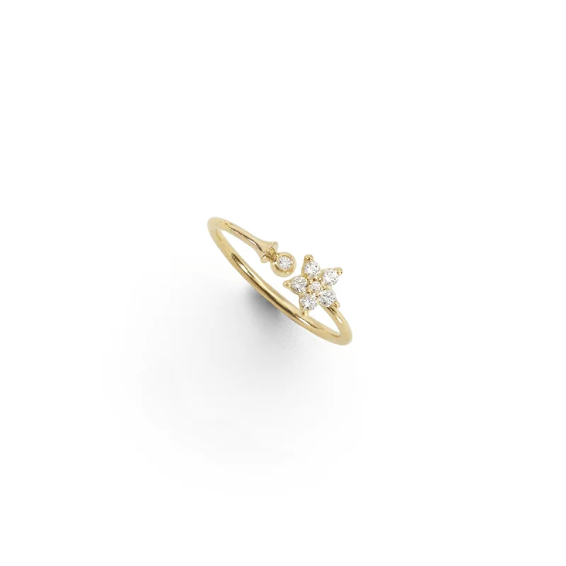 Exclusive Jewelry Offers – Sparkle For Less Shooting Stars 18K Gold Ring w. Diamonds