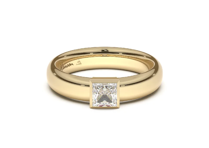 Shine Without Limits – Jewelry Sale Happening Now Princess Elegant Engagement Ring, Yellow Gold