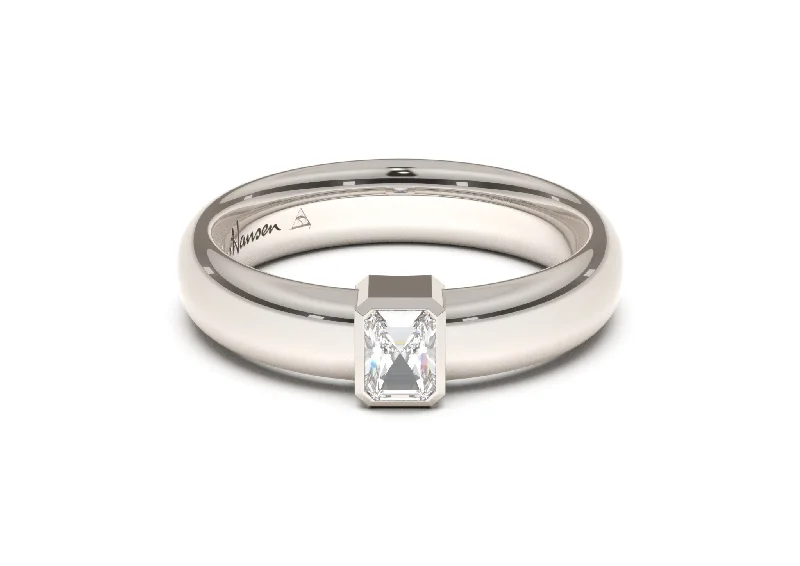 Save On Luxury Jewelry Pieces – Limited-Time Offers Emerald Cut Modern Engagement Ring, White Gold & Platinum