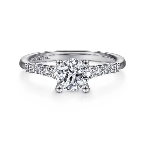 Grab Your Dream Jewelry At The Lowest Prices Reed - 14K White Gold Round Diamond Engagement Ring (Setting Only)