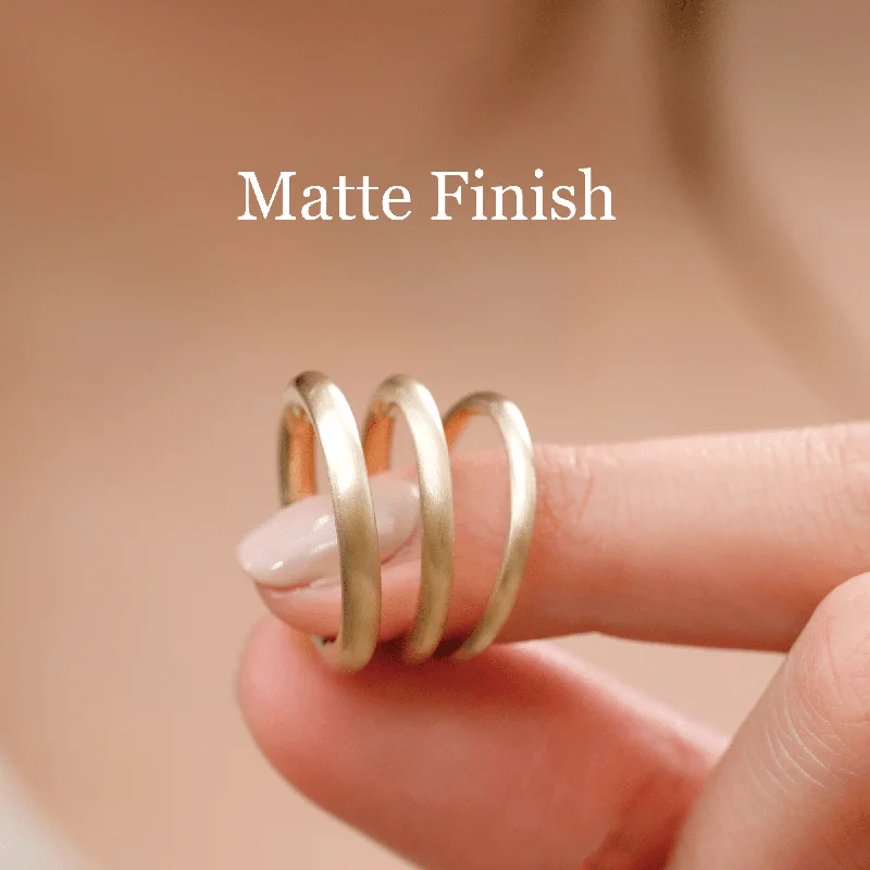 14k Yellow Matte
