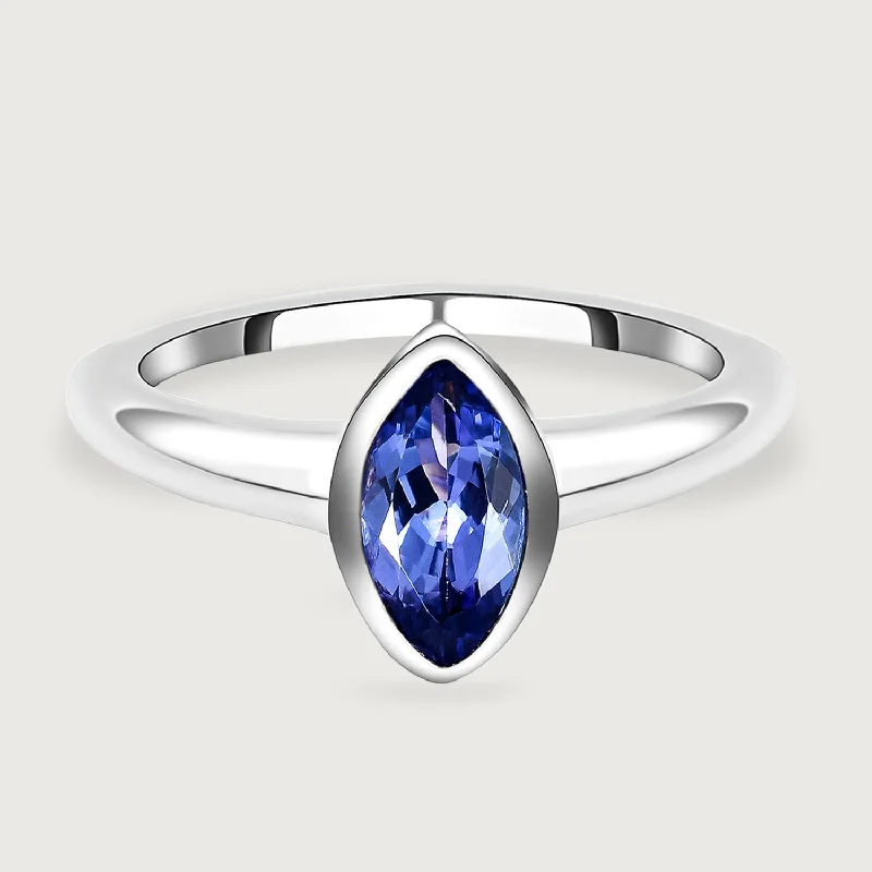 Limited-Time Offer On Premium Jewelry Collections Surf Moon Ring with Tanzanite