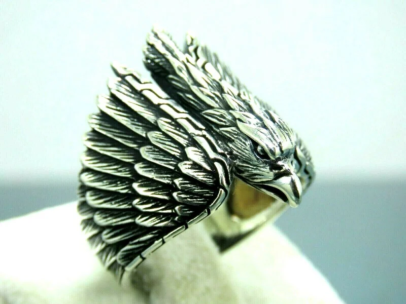 Bestselling Jewelry Now On Sale – Elevate Your Look Turkish Handmade Jewelry 925 Sterling Silver Eagle Design Mens Rings