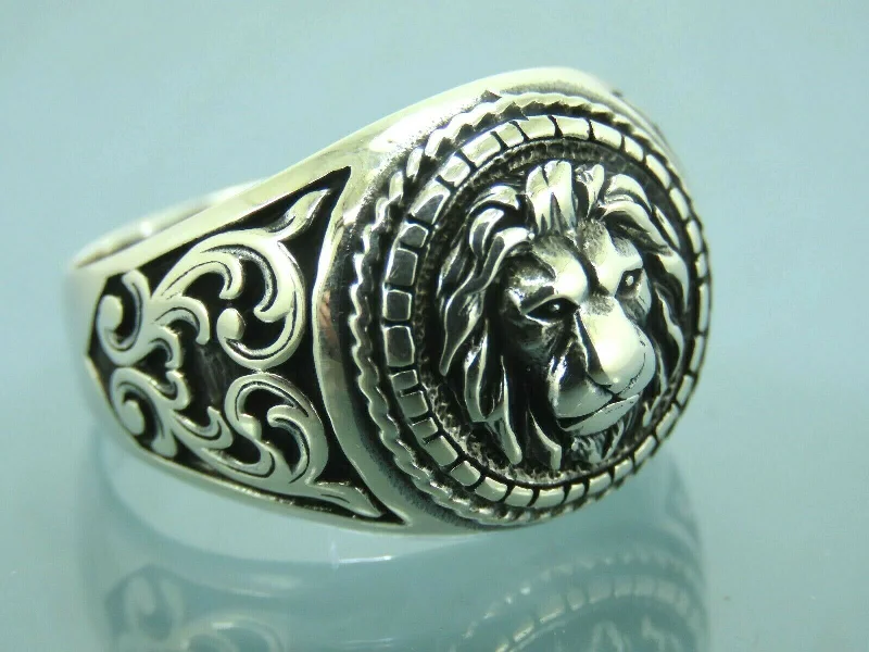 Bestselling Jewelry At Special Promotional Rates Turkish Handmade Jewelry 925 Sterling Silver Lion Design Men's Rings