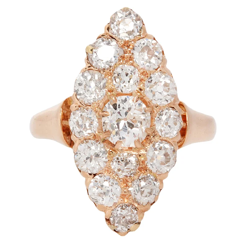 Special Deals On Handcrafted And Designer Jewelry Victorian Diamond Navette Ring