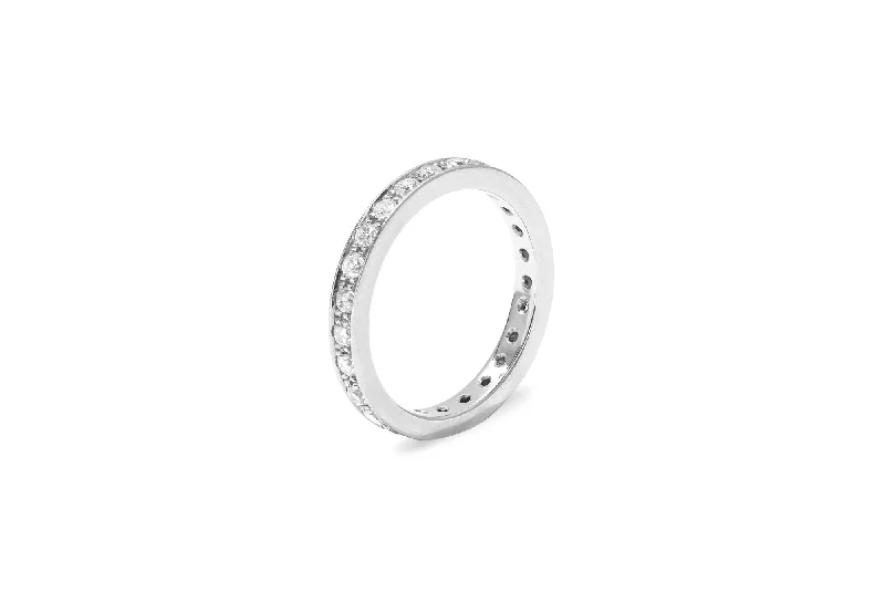 Luxury Meets Affordability – Jewelry Sale Live Now Amore The Eternity Bold 18K Whitegold Ring w. Diamonds