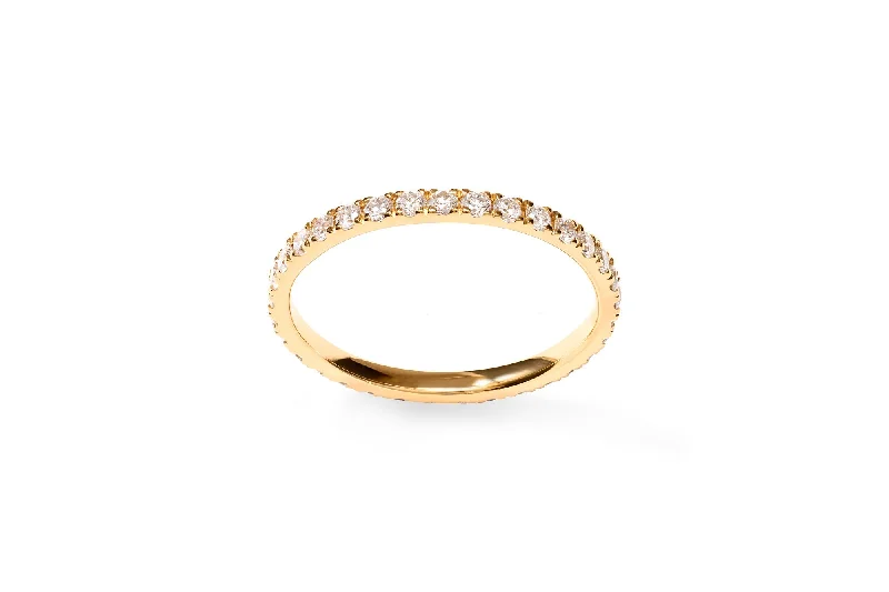 Buy More, Save More On Stunning Jewelry Pieces Amore The Eternity Classic 18K Gold Ring w. Diamonds