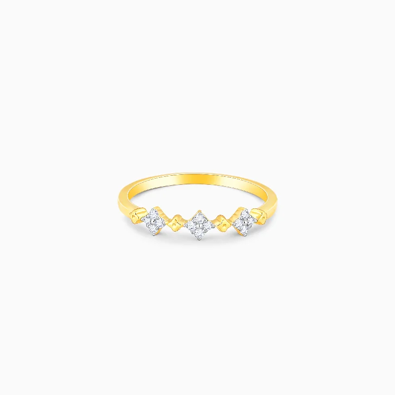 Gold Blushing Beauty Diamond Ring