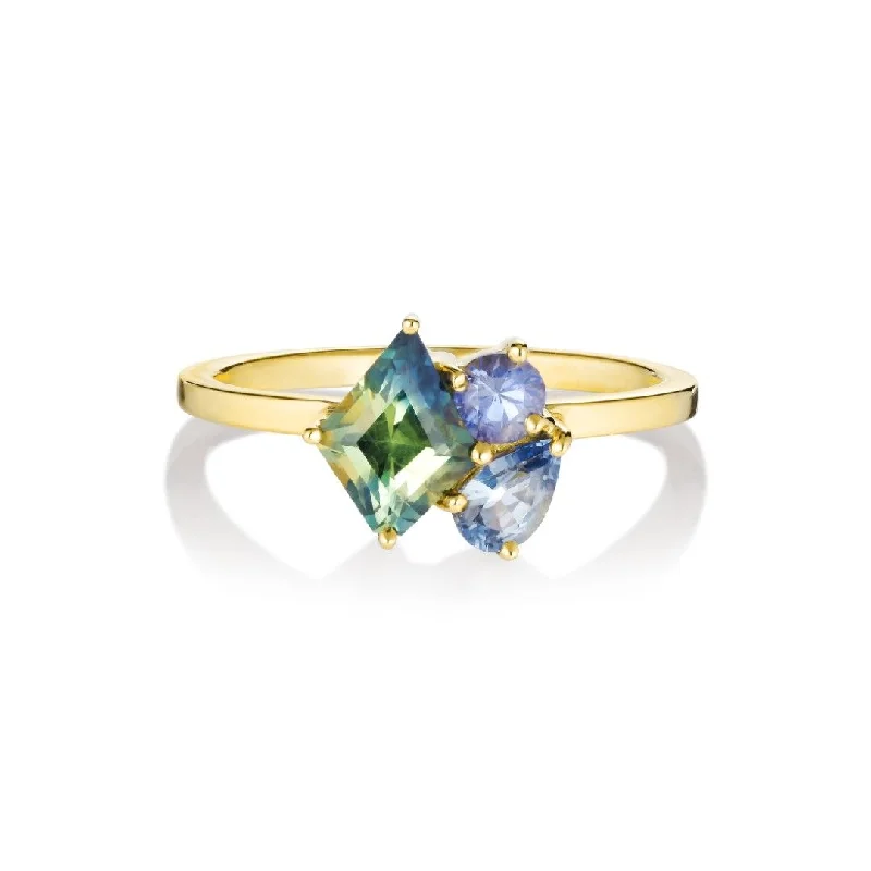 Best-Selling Jewelry Now Available At Special Deals Varnaya Pasi 18K Gold Ring w. Sapphires