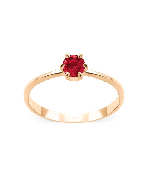 Don't Miss Out On Bestselling Jewelry At Special Prices Your Way N°19 18K Gold Ring w. Garnet