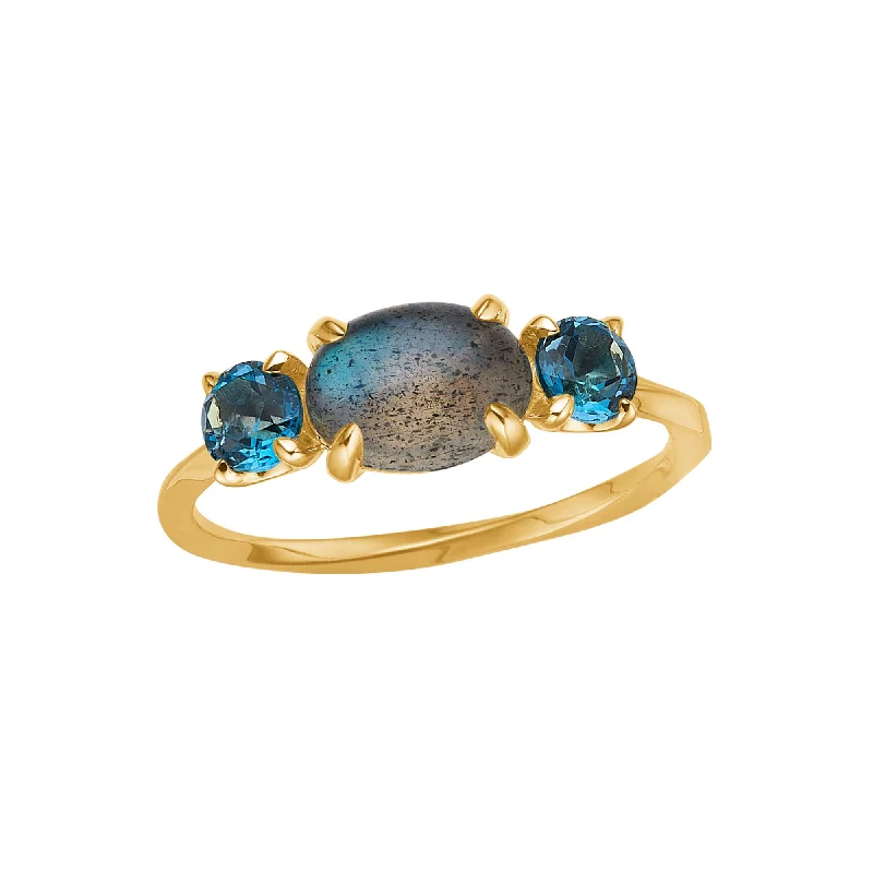 Bestselling Jewelry At Special Promotional Rates My Precious - Bon Bon 10K Gold Ring w. Topaz & Laboradorite