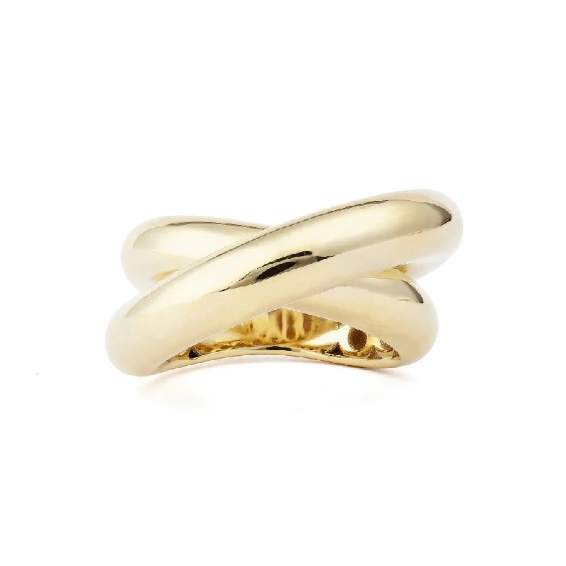 Grab Your Dream Jewelry At The Lowest Prices Infinity Loop Big 18K Gold Ring