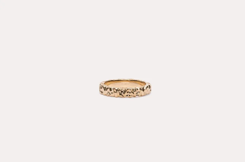 IX Crunchy Class 14K Gold Ring