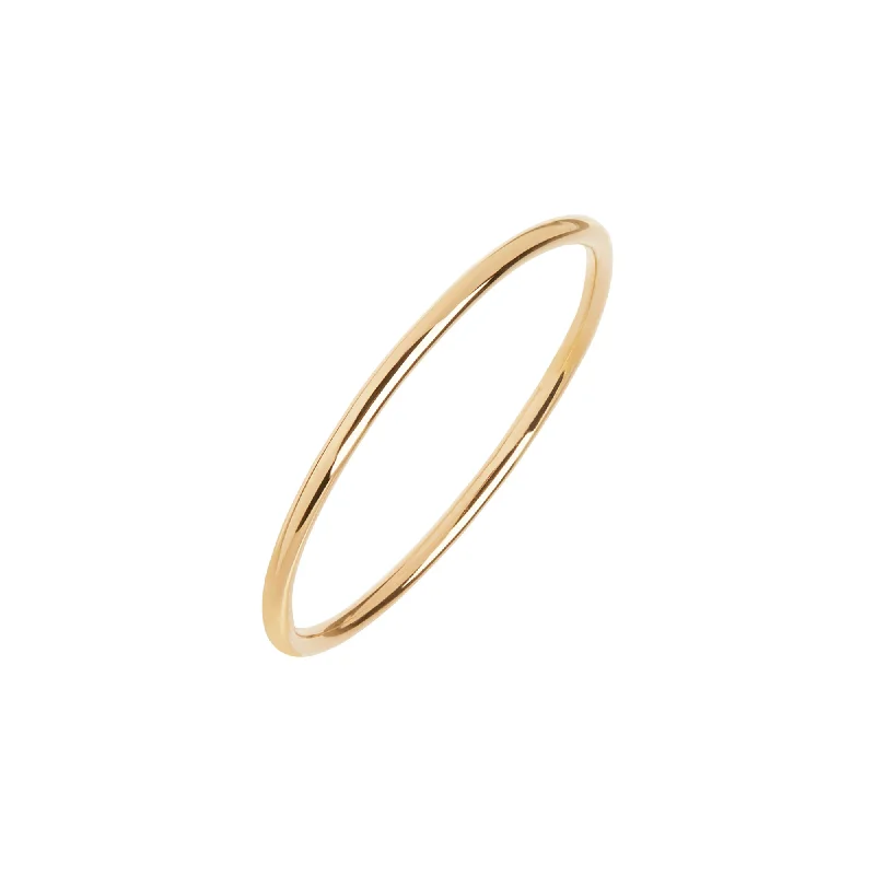 Glossy 14K Gold Ring