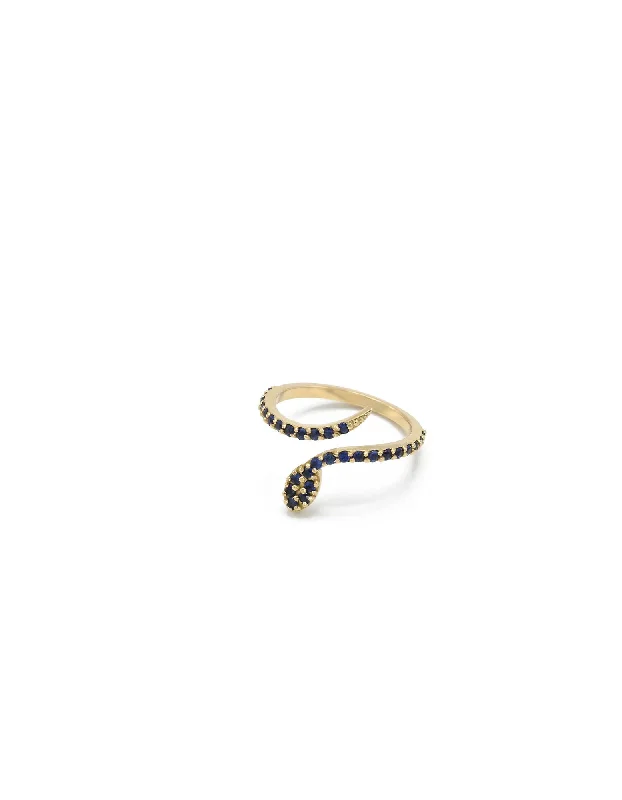 Jewelry Clearance – Final Chance To Save Big Maybe Blue 18K Gold Ring w. Sapphire