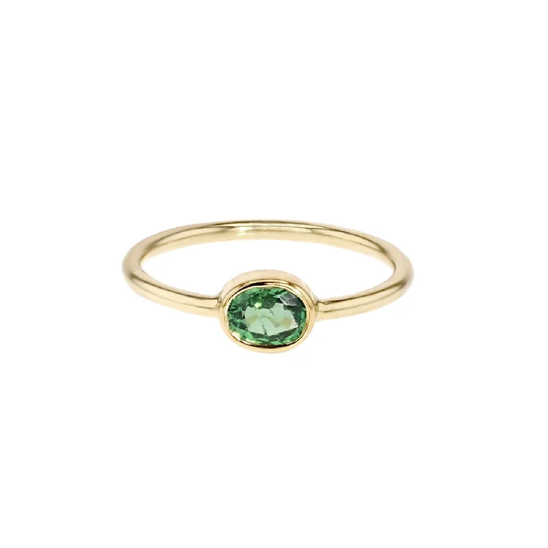 Unmissable Jewelry Discounts – Elevate Your Look For Less Classic Green 14K Gold Ring w. Garnet