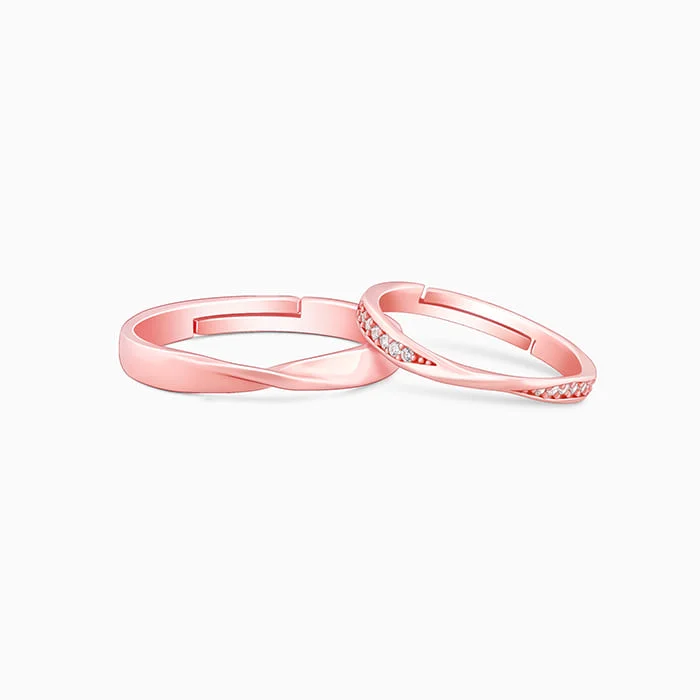 The Perfect Jewelry Piece At The Perfect Discount Rose Gold Mobius Couple Rings