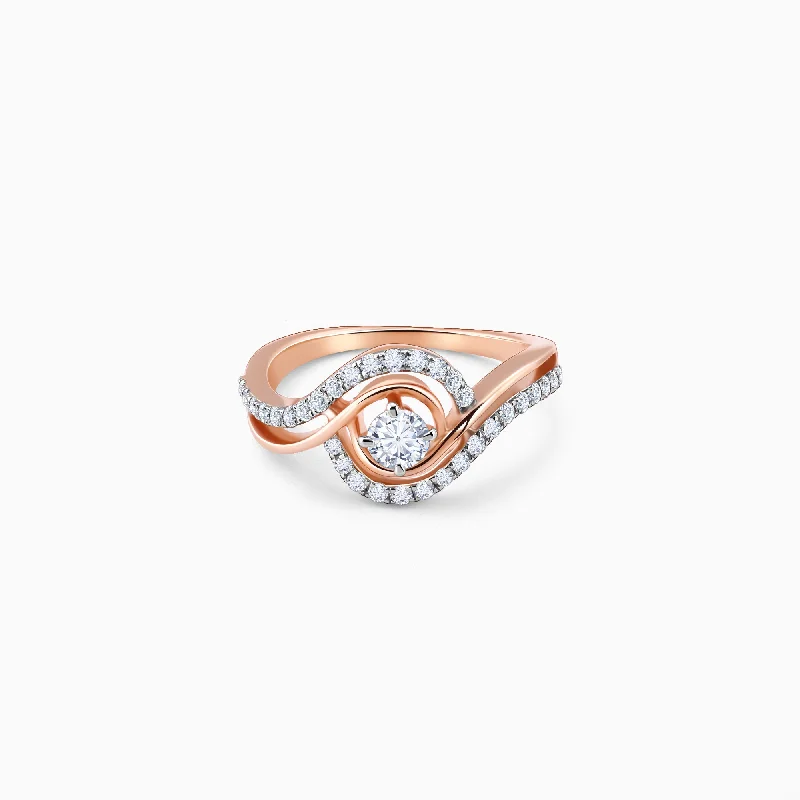 Don't Miss These Dazzling Jewelry Discounts Rose Gold Rhea Solitaire Diamond Ring