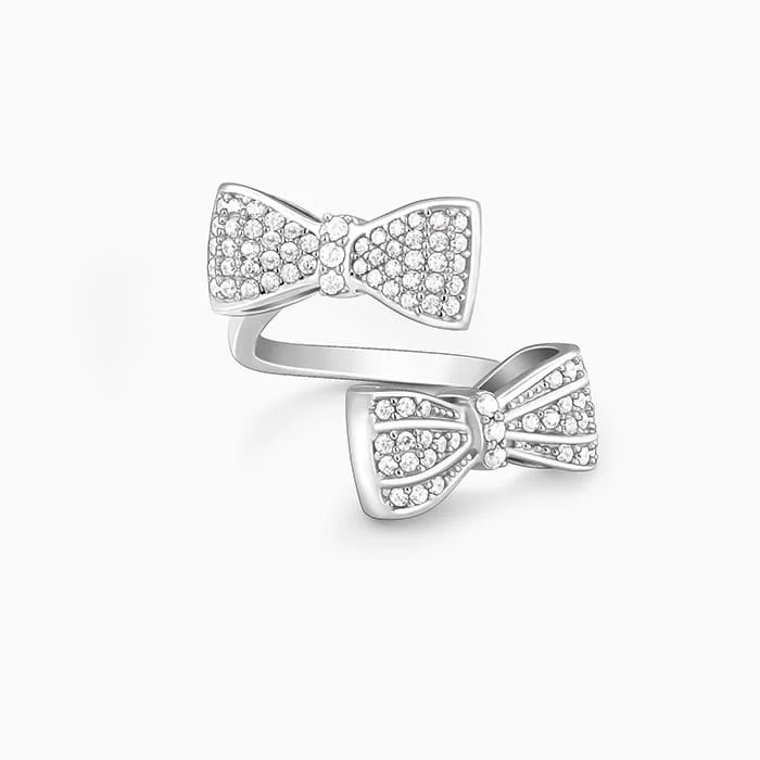 Shop Signature Jewelry Styles At Exclusive Prices Silver Dual Bow Ring