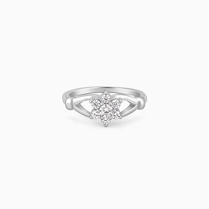 Exclusive Jewelry Discounts – Shop Now For Savings Silver Geranium Ring