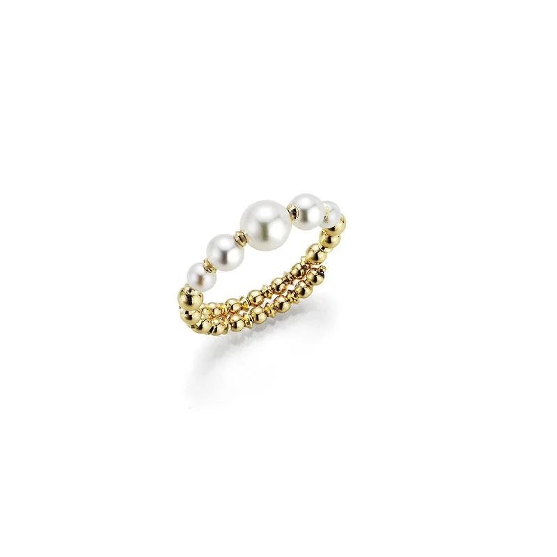 Flash Sale On Stunning Jewelry – Don't Miss Out Wrap 18K Gold Ring w. Akoya Pearls