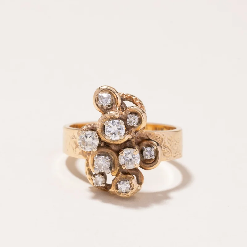 Unlock Unbeatable Jewelry Deals Before They’Re Gone 14k Yellow Gold Diamond Cocktail Ring | 0.56ctw | SZ 8.25