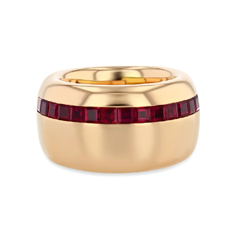 Unique Jewelry Designs Now At Discounted Rates 18k Rose Gold Ruby Ring