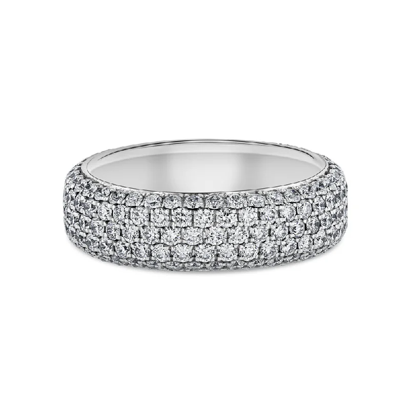 Upgrade Your Jewelry Collection For Less 5-Row White Diamond Pavé Band (2 tcw)