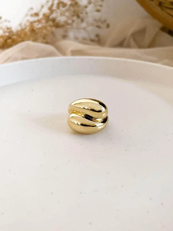 Shop Trending Jewelry With Exclusive Savings Adjustable Minimalist Gold Plated Geometric Ring