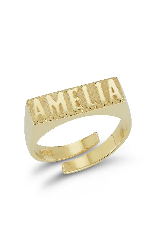 Fashion-Forward Jewelry At Exclusive Discounts Adjustable Name Ring