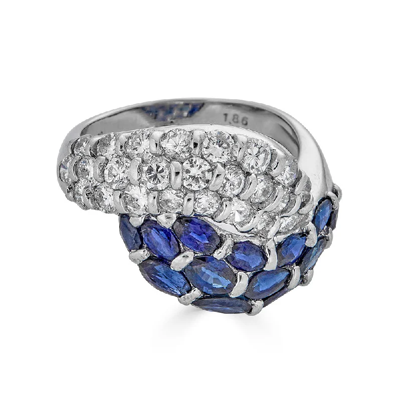 Exclusive Gemstone Jewelry At Special Prices Blue Sapphire Yin/Yang Ring