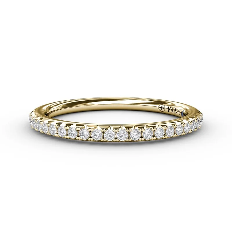 Discover Unique Jewelry With Special Limited-Time Offers Diamond Petite French Set Band in 14K Yellow Gold