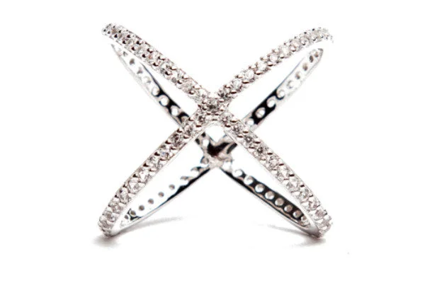 Buy More, Save More On Stunning Jewelry Pieces Criss Cross Ring - White Gold