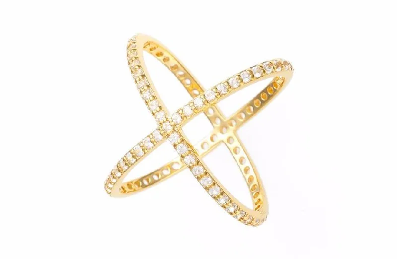 Seasonal Jewelry Sale – Upgrade Your Collection Criss Cross Ring - Yellow Gold