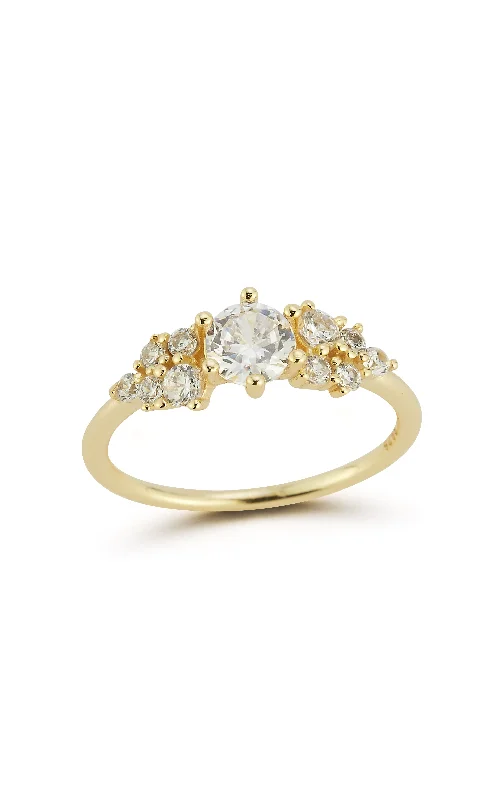 Affordable Glamour – Premium Jewelry For Less Dainty Cluster Ring