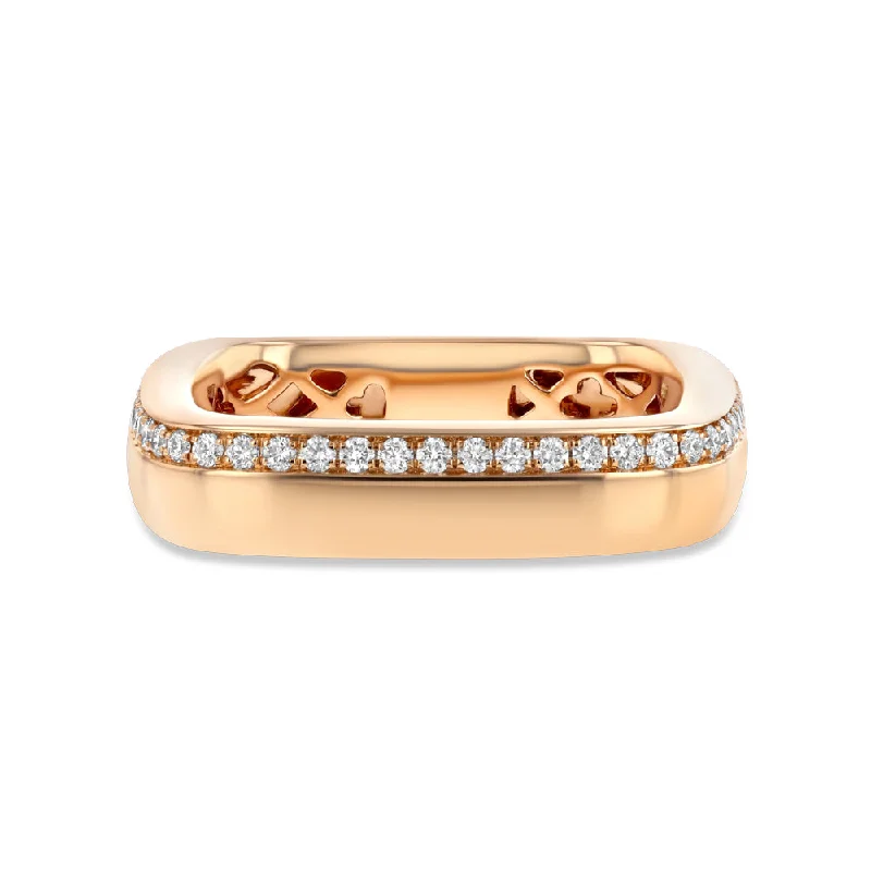 Discounted Luxury Jewelry – Shine Without The Splurge Diamond and Rose Gold Square Ring