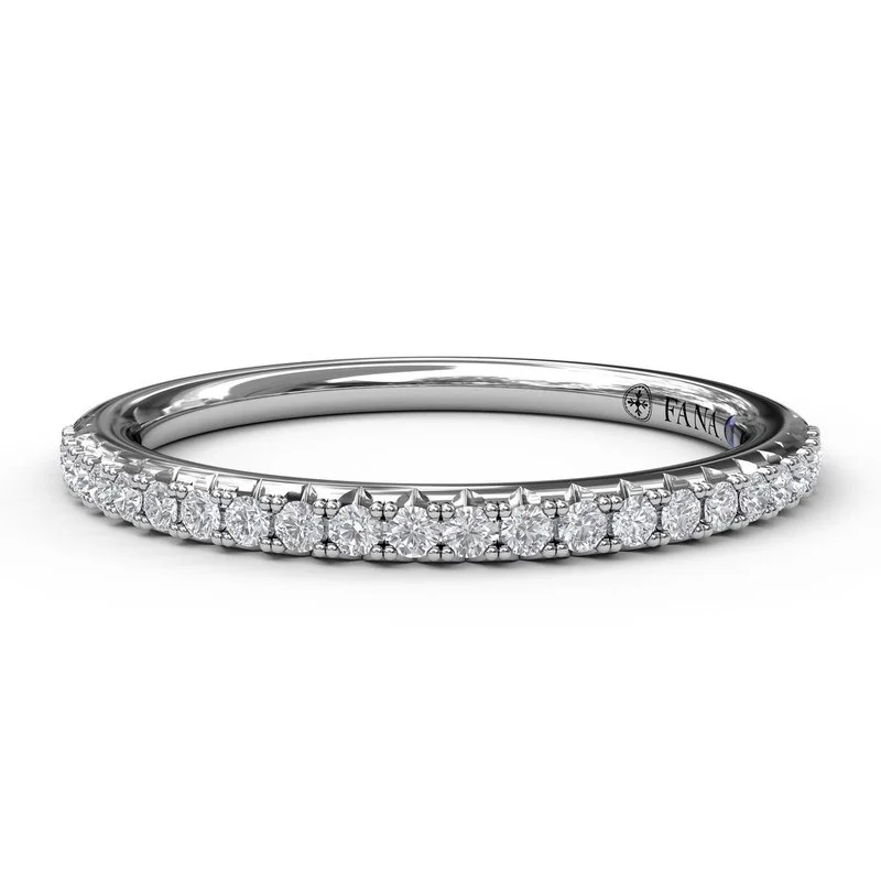 Holiday Jewelry Sale – Perfect Gifts At The Best Prices Diamond French Set Wedding Band in 14K White Gold