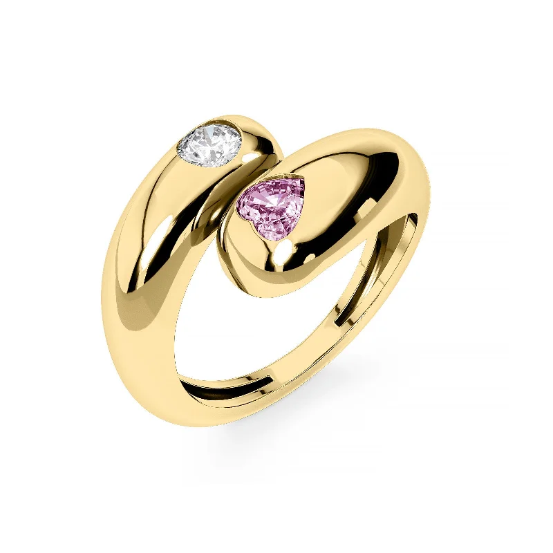 Best Jewelry Deals – Shop Premium Pieces At Great Prices Diamond 14K Heart Stone Wrap Ring