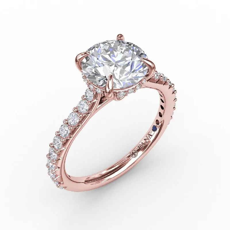 Limited-Time Jewelry Sale – Don't Miss Out On Dazzling Discounts Diamond Round Engagement Ring in 14K Rose Gold