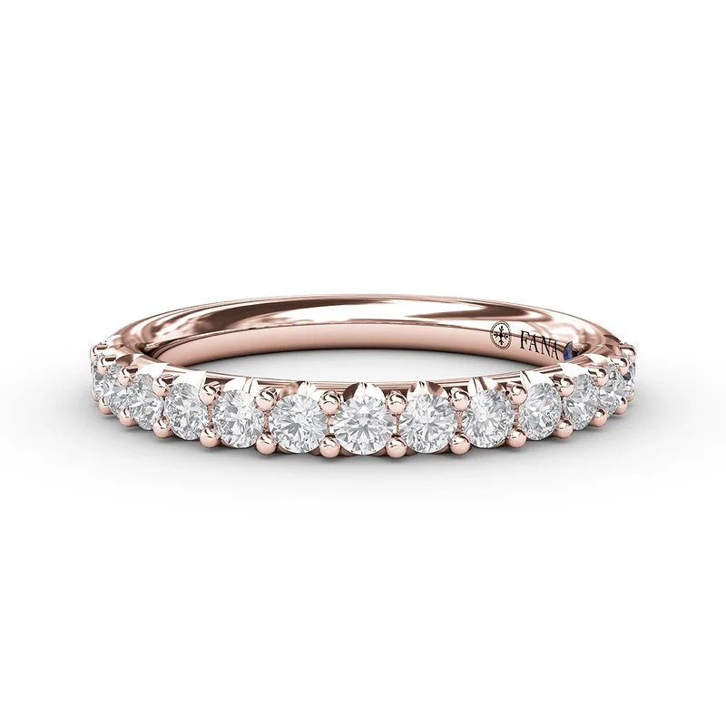 Timeless Jewelry At Special Discount Rates Diamond Wedding Band in 14K Rose Gold