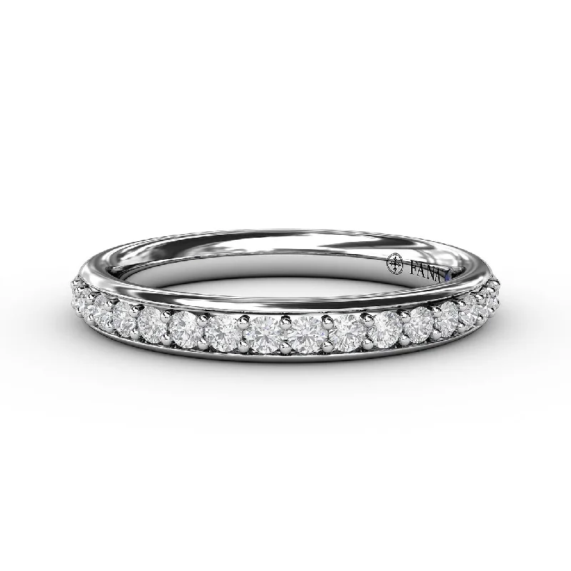 Get Your Favorite Jewelry At The Best Price Diamond Wedding Band in 14K White Gold