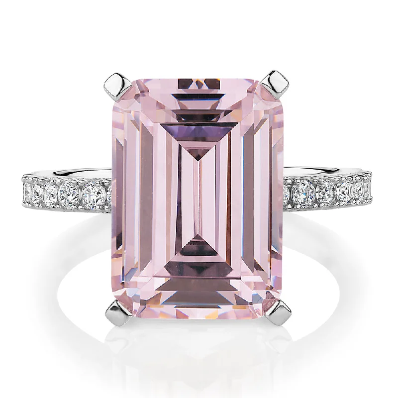 Exclusive Jewelry Markdowns – Limited-Time Offer Dress ring with 8.72 carats* of diamond simulants in sterling silver