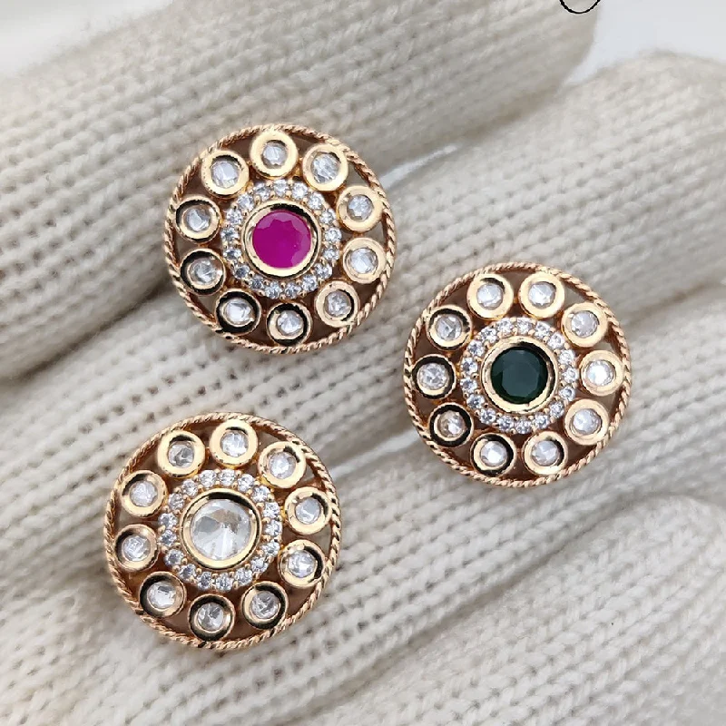 Jewelry Sale – Exclusive Styles At Lower Prices Jewel Addiction Gold Plated Kundan Adjustable Ring (1 Piece Only)