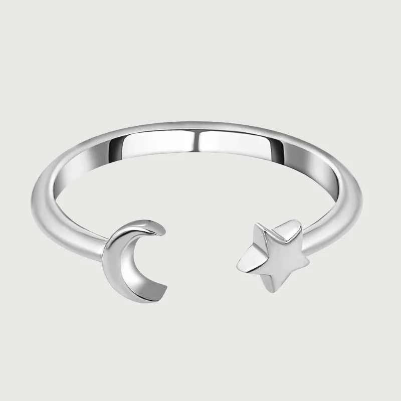 Upgrade Your Collection With Our Limited-Time Jewelry Sale Moon & Stars Ring