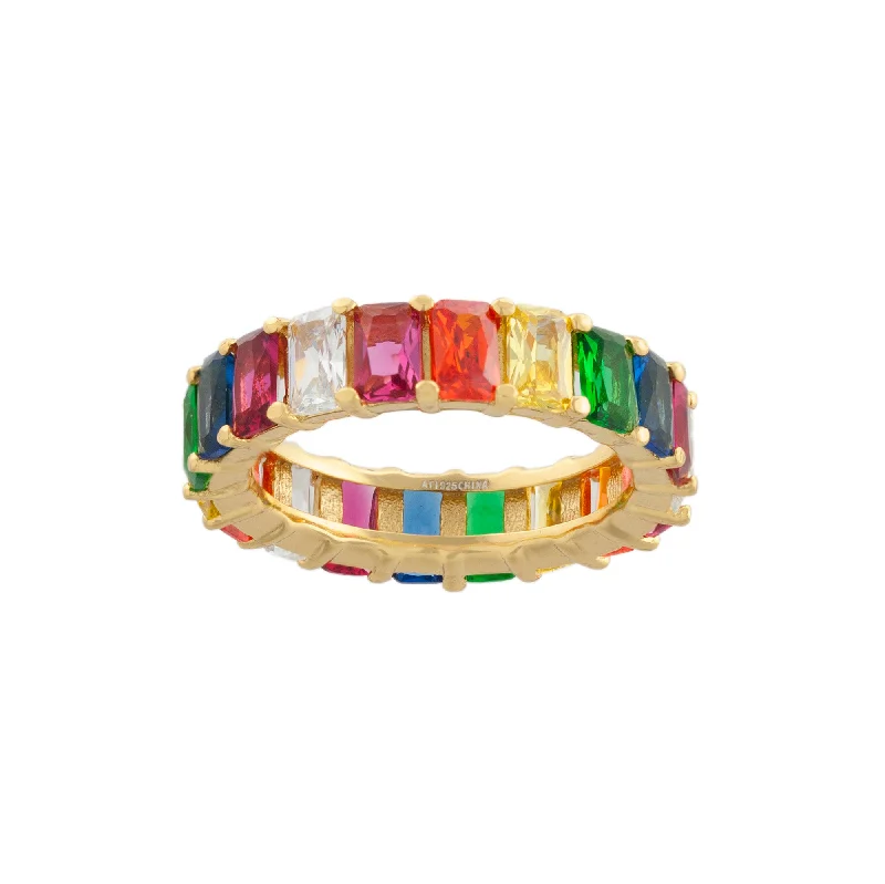 Final Call For Exquisite Jewelry At Reduced Rates Multi Color Baguette Ring