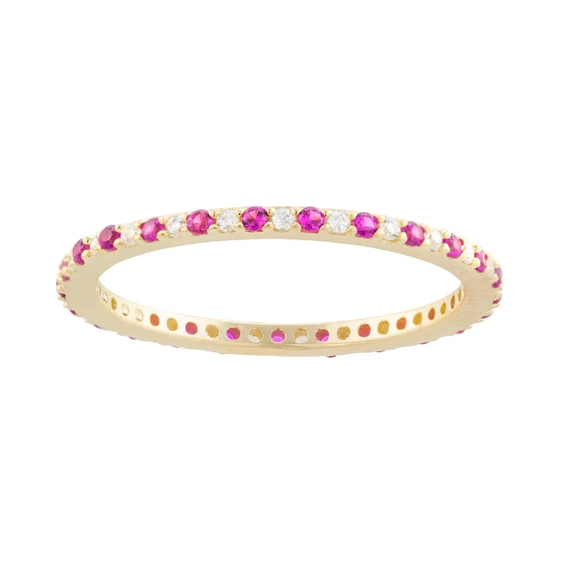 High-End Sparkle, Low-End Prices – Shop Now Multi Color Pavé Band