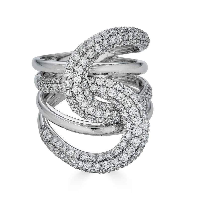 Unmissable Jewelry Sale – Shop Before It's Too Late Pave Diamond Interlocking Ring