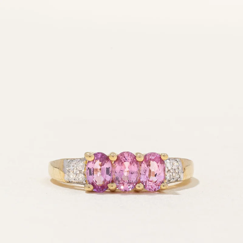 Affordable Glamour – Premium Jewelry At Special Prices Pink Sapphire & Diamond Cocktail Ring | 1.80ctw, 0.10ctw | SZ 9 |