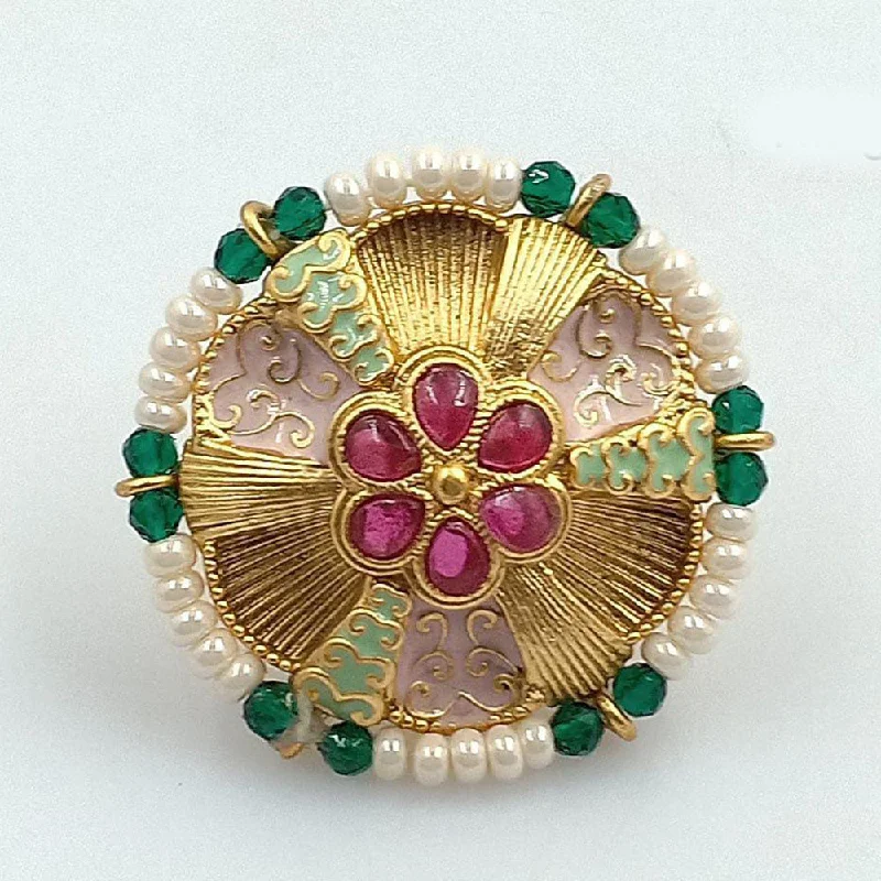 Sparkle More For Less – Jewelry Sale Happening Now Pooja Bangles Gold Plated  Crystal Stone  Ring