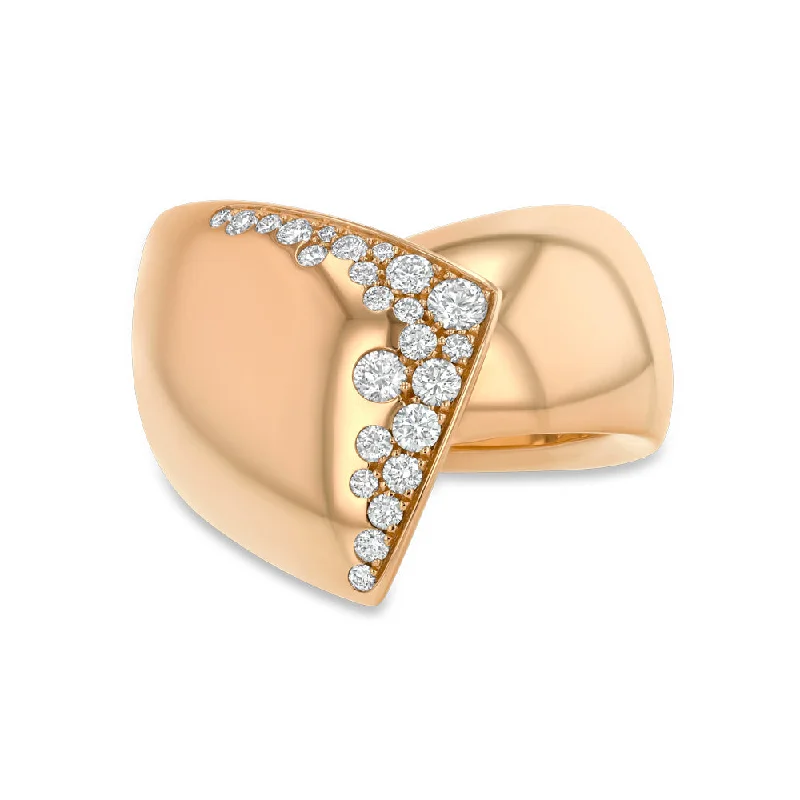 Exclusive Savings On Timeless Jewelry Pieces Rose Gold and Diamond Bow Ring